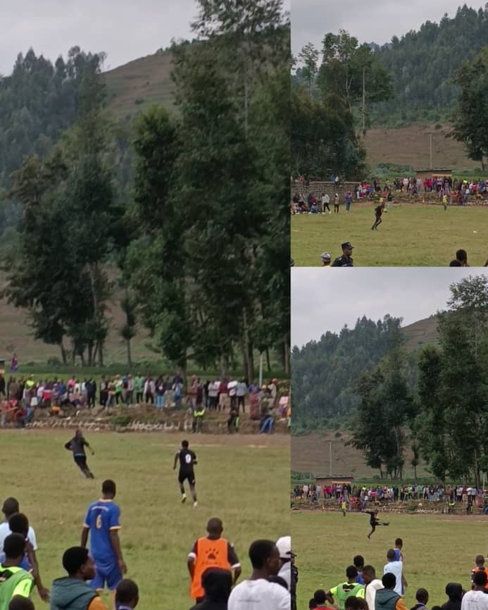 Shampiyona y'u Rwanda! Umukino warangiye imburagihe kubera umufana winjiye mu kibuga ashaka kurwana n'abakinnyi