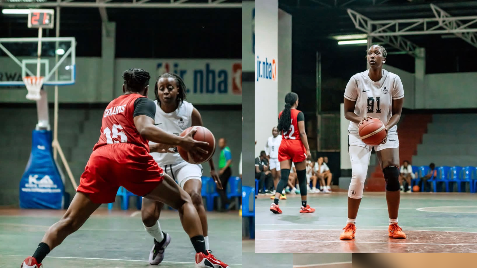 REG W bbc yatsinze APR W bbc amanota 83-68 mu mukino wa shampiona ya basketball mu Rwanda